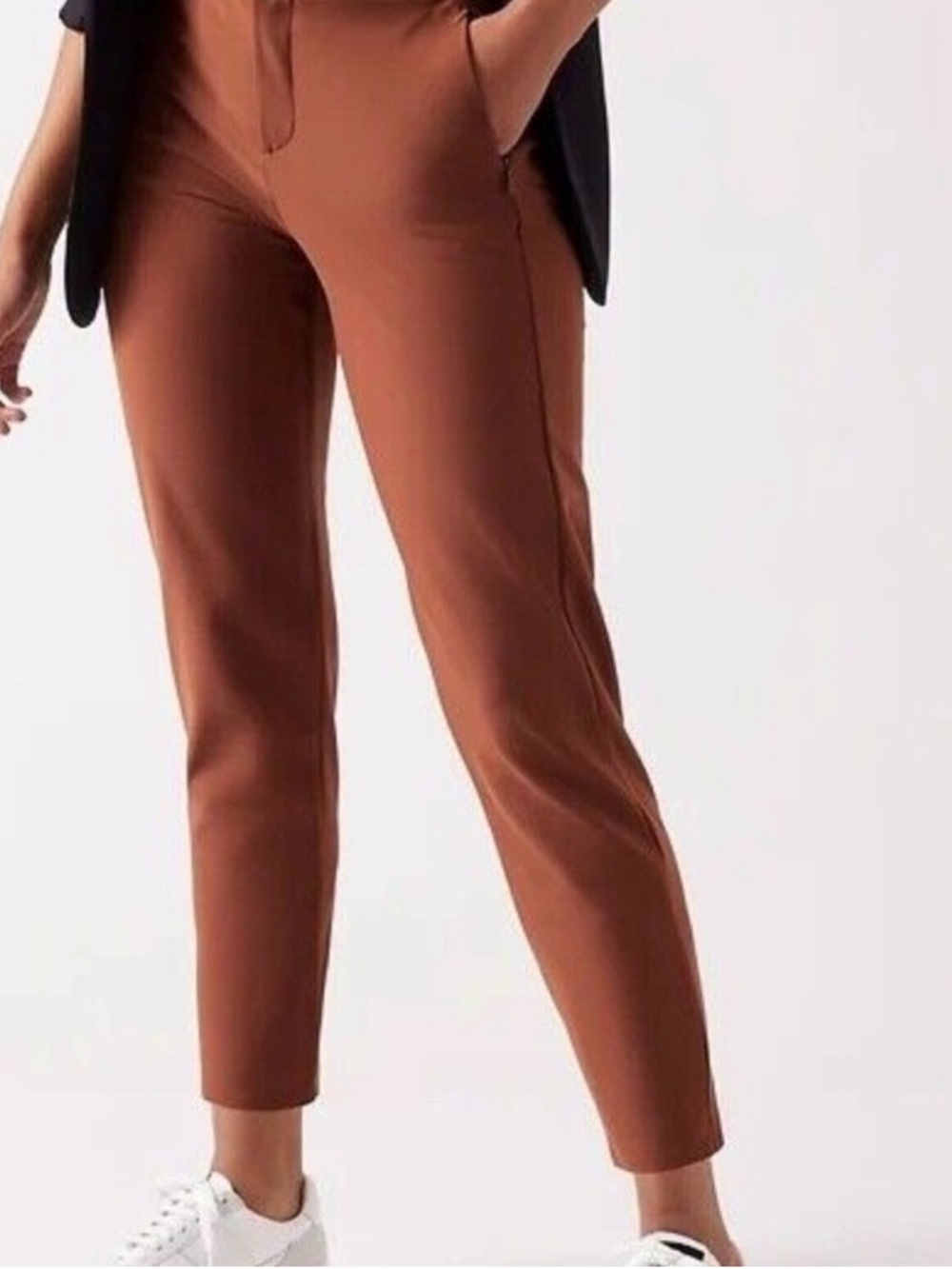 Athleta Slim Ankle Pants in Rust